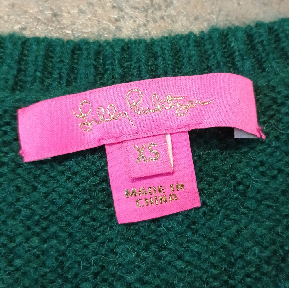 Lilly Pulitzer Green Sweater Size XS - Picture 6 of 7